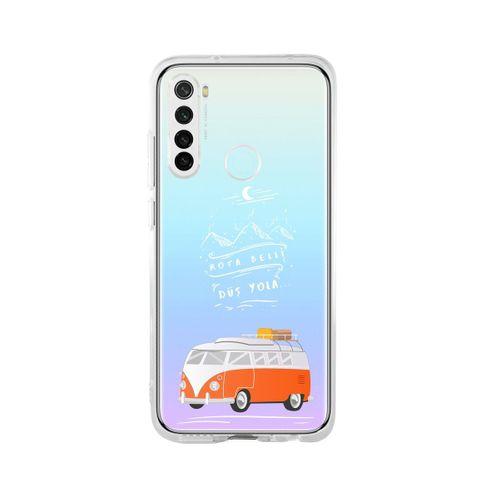 Redmi Note 8 Rota Belli Desenli Premium Şeffaf Silikon Kılıf