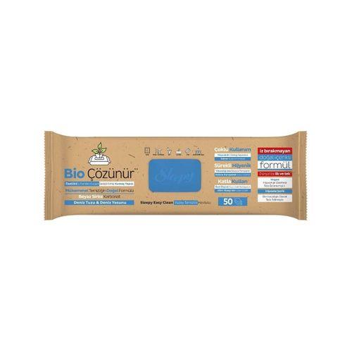 Sleepy Bio Yüzey Temizlik Havlusu 50 Adet Deniz Tuzu Yosun