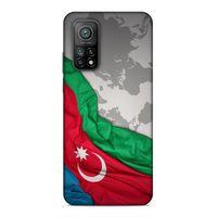 Xiaomi Mi 10T Pro 5G Uyumlu Kılıf Azarbaijan (16) Kalın Kılıf Harita Bayrak