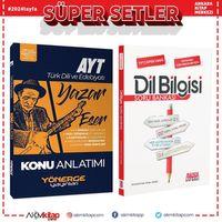 Yönerge AYT Türk Dili ve Edebiyatı Yazar Eser Konu ve AKM Dil Bilgisi Soru Bankası Seti 2 Kitap