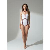 Bordo Body Harness Kadın Deri Halka Detaylı Vücut Aksesuarı - Brf234