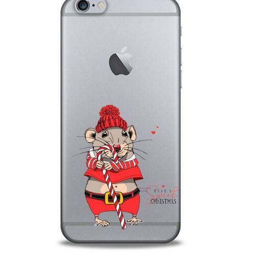 Zoologix (89) Apple Iphone 6 Şeffaf Kılıf Silikon Desenli