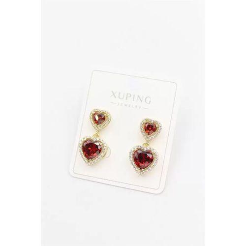 Kalp Küpe - Kırmızı