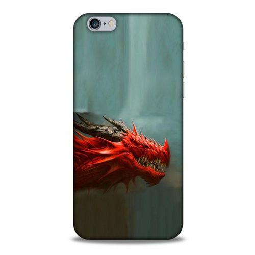 Apple Iphone 6 Kılıf Dragons (17) Tasarım Kılıf Siyah Boynuzlu Ejderha