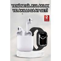 2025 Model Akıllı Saat Ve 2.nesil Tws Bluetooth Kulaklık Anc Özelliği Amoled Ekran