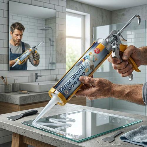 Ayna ve Cam Yapıştırıcı Silikon Şeffaf 300ml