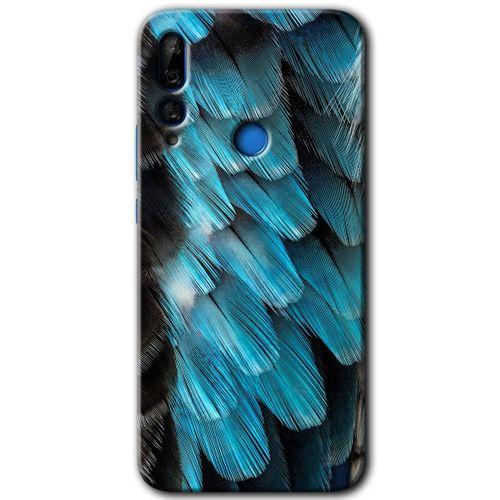 Huawei Y9 Prime 2019 Kılıf Baskılı Kapak - 9D Tüyler +Tam Kaplayan Mat Seramik