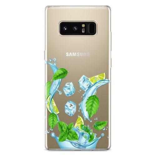 Samsung Galaxy Note 8 Kılıf Nane Limon Buz Arka Kapak Koruma Desenli Full Koruyucu