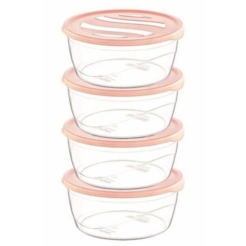 Krizma Yuvarlak Saklama Kabı 4 Lü No:1 Royaleks-ÇNK2153