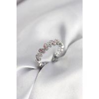 Pembe Zirkon Taşlı Kelebek Model Kadın Yüzük