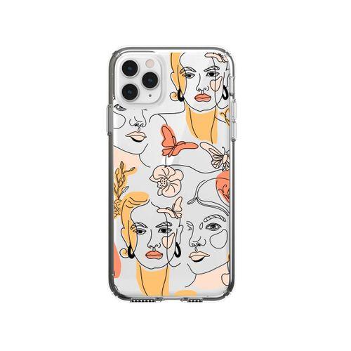 iPhone 11 Pro Line Style Desenli Premium Şeffaf Silikon Kılıf