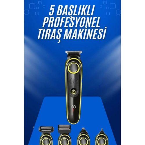 Tıraş Makinesi Şarjlı 5 Başlıklı Burun Ve Kulak Temizleme
