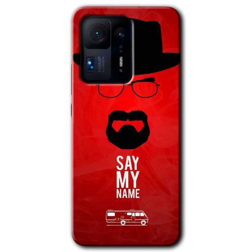Mi Mix 4 Kılıf HD Desen Baskılı Arka Kapak - Say My Name + Kırılmaz Cam
