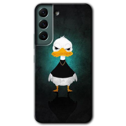 Galaxy S22 Kılıf HD Desen Baskılı Arka Kapak - Angry Duck