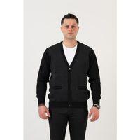 WOOLEN WORLD DÜĞMELİ ÇİFT CEPLİ NOKTA DESENLİ ERKEK TRİKO HIRKA