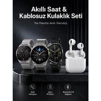 Akıllı Saat Ve Kulaklık Seti Dokunmatik Ekran 5.0 Bluetooth Bağlantılı Sesli Görüşme