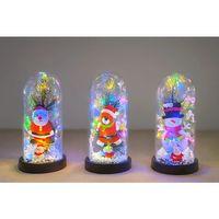 Yılbaşı Temalı Işıklı  Dekoratif Cam Fanus