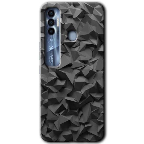 Tecno Spark 7 Pro Kılıf HD Desen Baskılı Arka Kapak - Dark Broke
