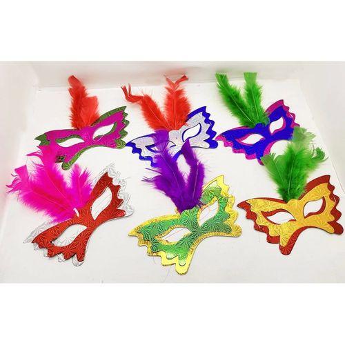 Tüylü Kağıt Karnaval Maskesi (639lı Set)