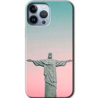iPhone 13 Pro Max Kılıf HD Desen Baskılı Arka Kapak + Mat Kobra Cam - Rio