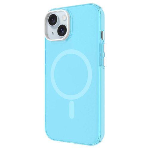 Apple iPhone 15 Kılıf Zore M-safe Şarj Özellikli Buzlu Transparan C-Pro Sert Kapak