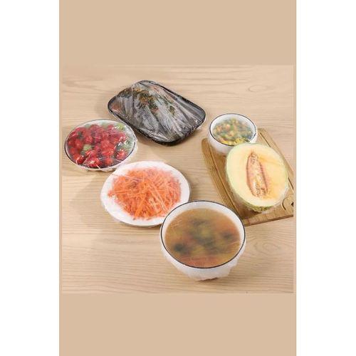 200 Adet Tazelik Koruyucu Tabak Tencere Gıda Bonesi  Çok Amaçlı Pratik Kapak Tencere Bonesi