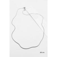 Yılan Zincir Kolye - 60cm - Gümüş