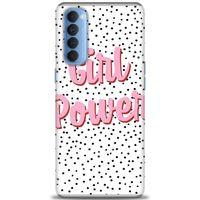 Oppo Reno 4 Pro Kılıf HD Baskılı Kılıf - Girl Power + Tam Ekran Koruyucu
