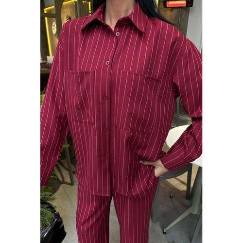 Palazzo Pantolonlu Çizgili Takım 10092