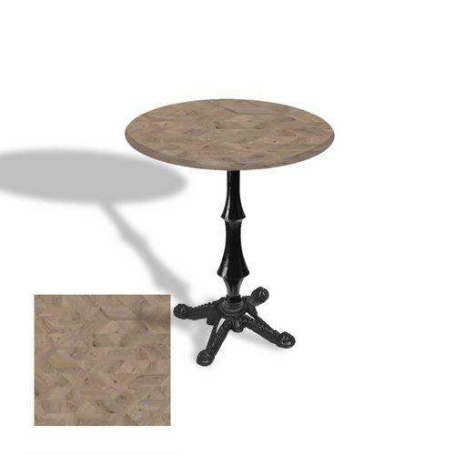 Dockers Çipa 1012 Döküm Ayak Yuvarlak Masa Çap 90cm - (Werzalit, Wermodin ve Allzalit Tabla) - Edgy Wood