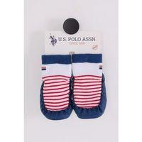 U.S. Polo Assn Çarık Çorap USB2600 Beyaz-Lacivert