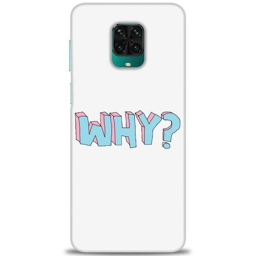 Xiaomi Redmi Note 9 Pro Kılıf HD Baskılı Kılıf - Why + Tam Ekran Koruyucu