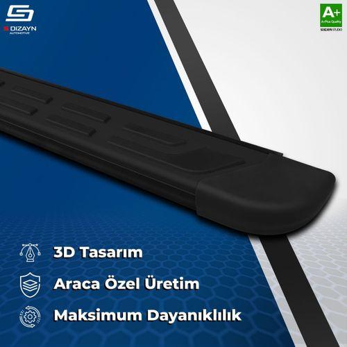S-Dizayn Ford Ranger 4 S-Plus Siyah Yan Basamak 203 Cm 2023 Üzeri A+ Kalite