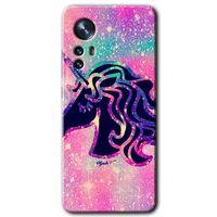 Xiaomi Mi 12 Pro Kılıf HD Desen Baskılı Arka Kapak - Unicorn Kristal + Kırılmaz Cam