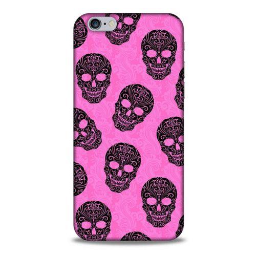 Apple Iphone 6 Uyumlu Kılıf Pembe Delisi (39) Liquid Crystal Kılıf Kurukafa