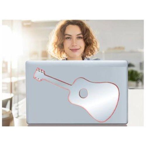 Defter Sticker,Laptop Sticker  Aynalı  Gitar Şekilli 34X15X0,6Cm
