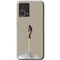 MRCİLETİSİM Oppo Reno 7 4G Kılıf HD Desen Baskılı Arka Kapak+Temperli Cam - İronman-Airport