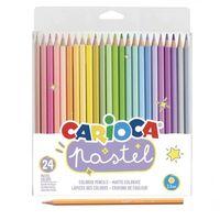 Pastel Renkli Kuru Boya Kalemi 24'lü