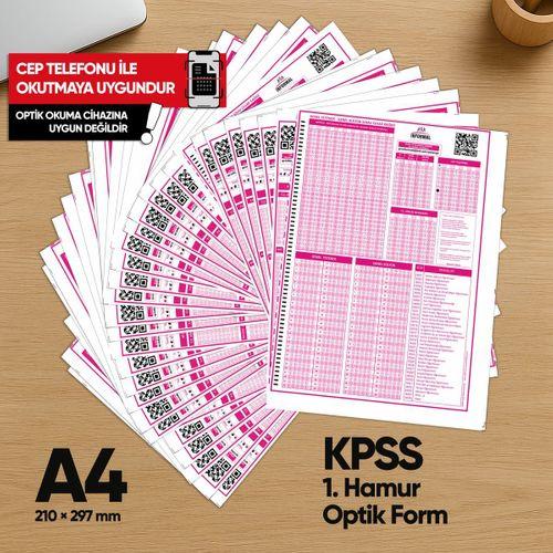 KPSS (GY-GK) Deneme Sınavları İçin 500 Adet (80 GR) Optik Form