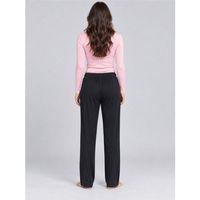 Kadın Tek Alt Pijama Pantolonu - Düz Renk Cepli, Siyah