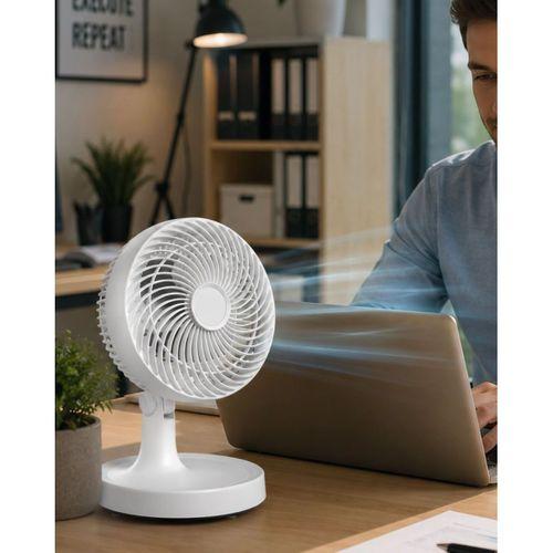 Kompakt Mini Fan Otomatik Salınımlı Sessiz Masaüstü Vantilatör