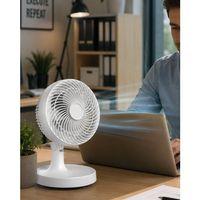 Kompakt Mini Fan Otomatik Salınımlı Sessiz Masaüstü Vantilatör