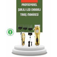 Güçlü Motorlu Lcd Ekranlı Şarjlı Tıraş Ve Şekillendirme Makinesi