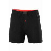 Düğmeli Pamuklu Erkek Penye Boxer Siyah - 1146A