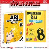 Arı 8.Sınıf Türkçe ve Örnek Akademi Muhteşem İkili İnkılap Seti 2 Kitap