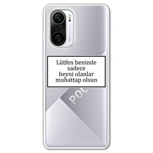 Xiaomi Poco F3 Kılıf HD Yazı Baskılı Silikon Arka Kapak - Yazı 14