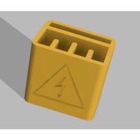 Acti9 Linergy FH Komb için Dişli Kapak 3D Baskı (Bu ürün Sadece Plastik parçadır - Almadan Önce Soru Sorabilirsiniz)