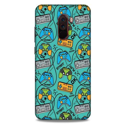 Retro (4) Desen Koruma Kılıfı Renkli Xiaomi Pocophone F1 Kılıf