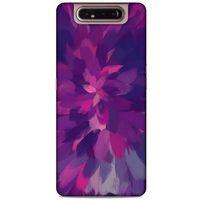 Samsung Galaxy A80 Uyumlu Kılıf Mor Delisi (43) Thin Fit Kılıf Yağlı Boya