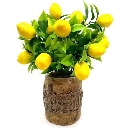 Saksıda Yapay Mini Limon Ağacı 30 Cm